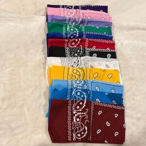 Assorted Paisley Bandana Set - Multi Color